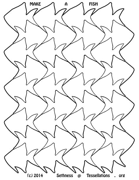 Printable Tessellation Coloring Pages